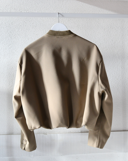 Bomberjacke in beige