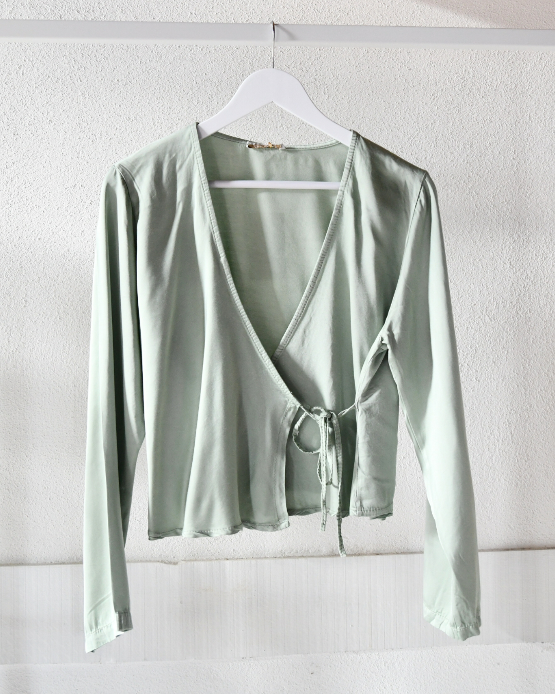 Wickelbluse – Salbeigrün