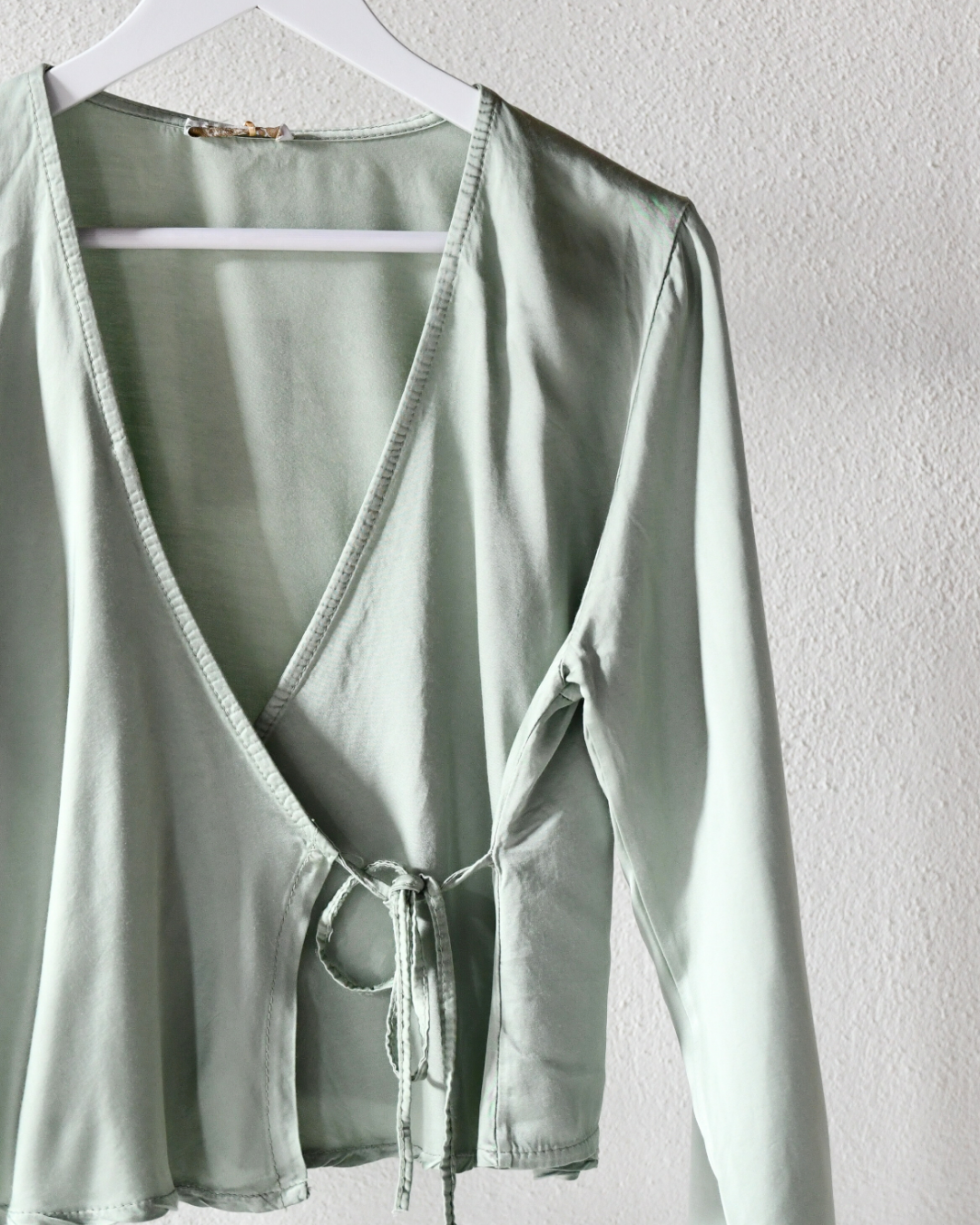 Wickelbluse – Salbeigrün