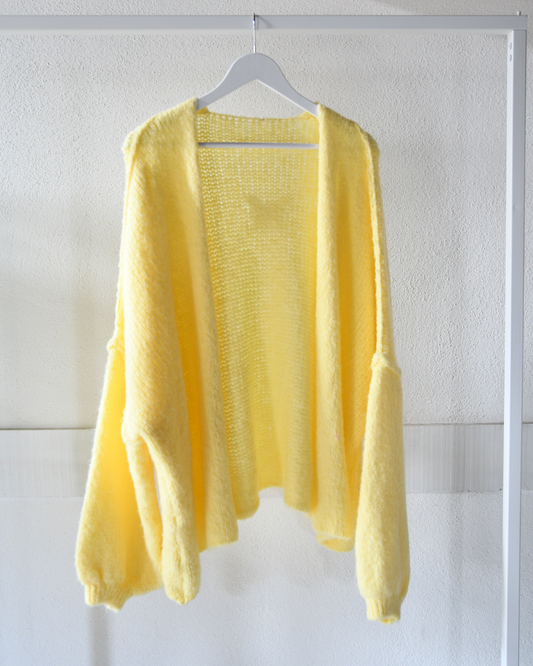Oversize Strickjacke Marry in gelb