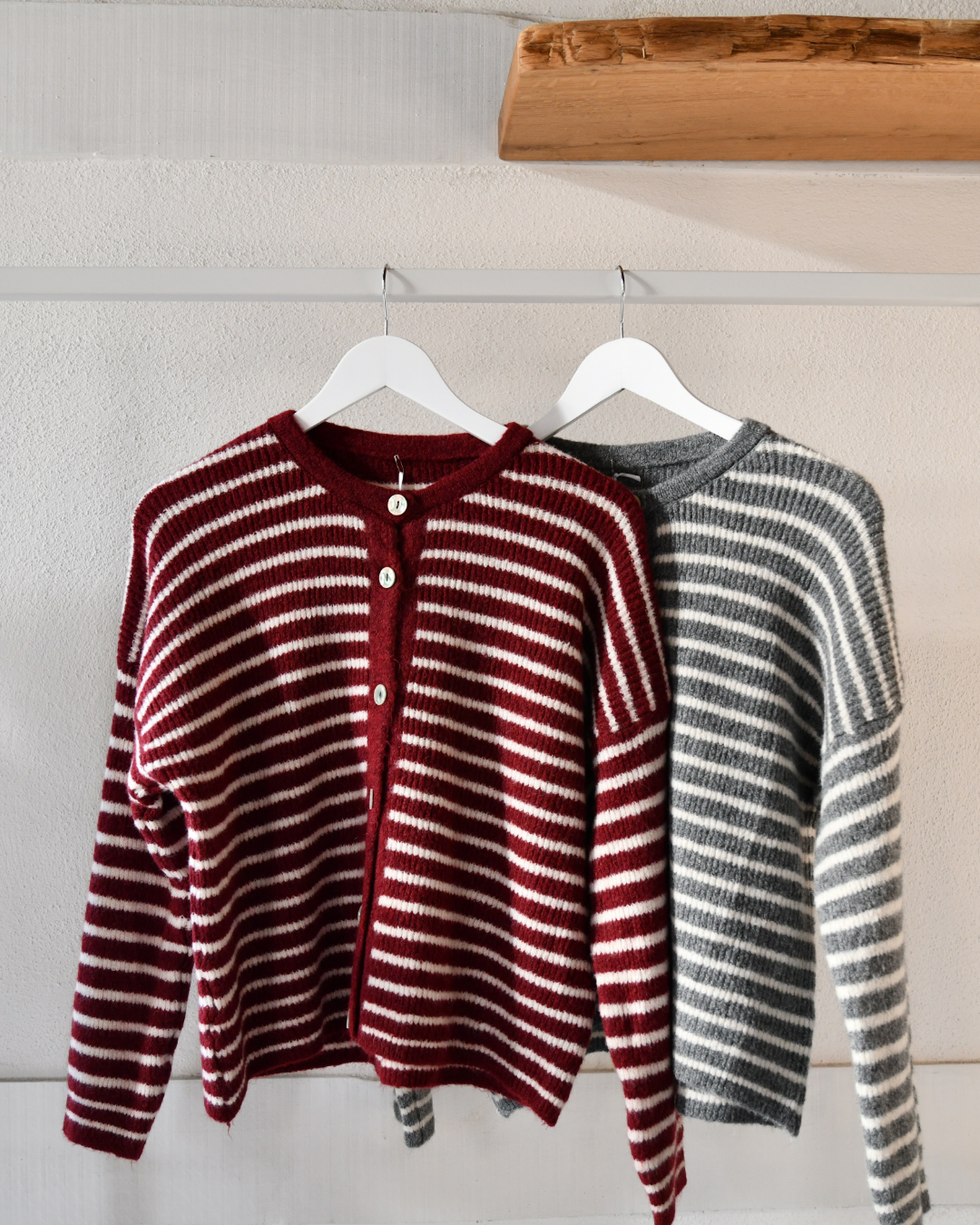 Strickjacke Streifen