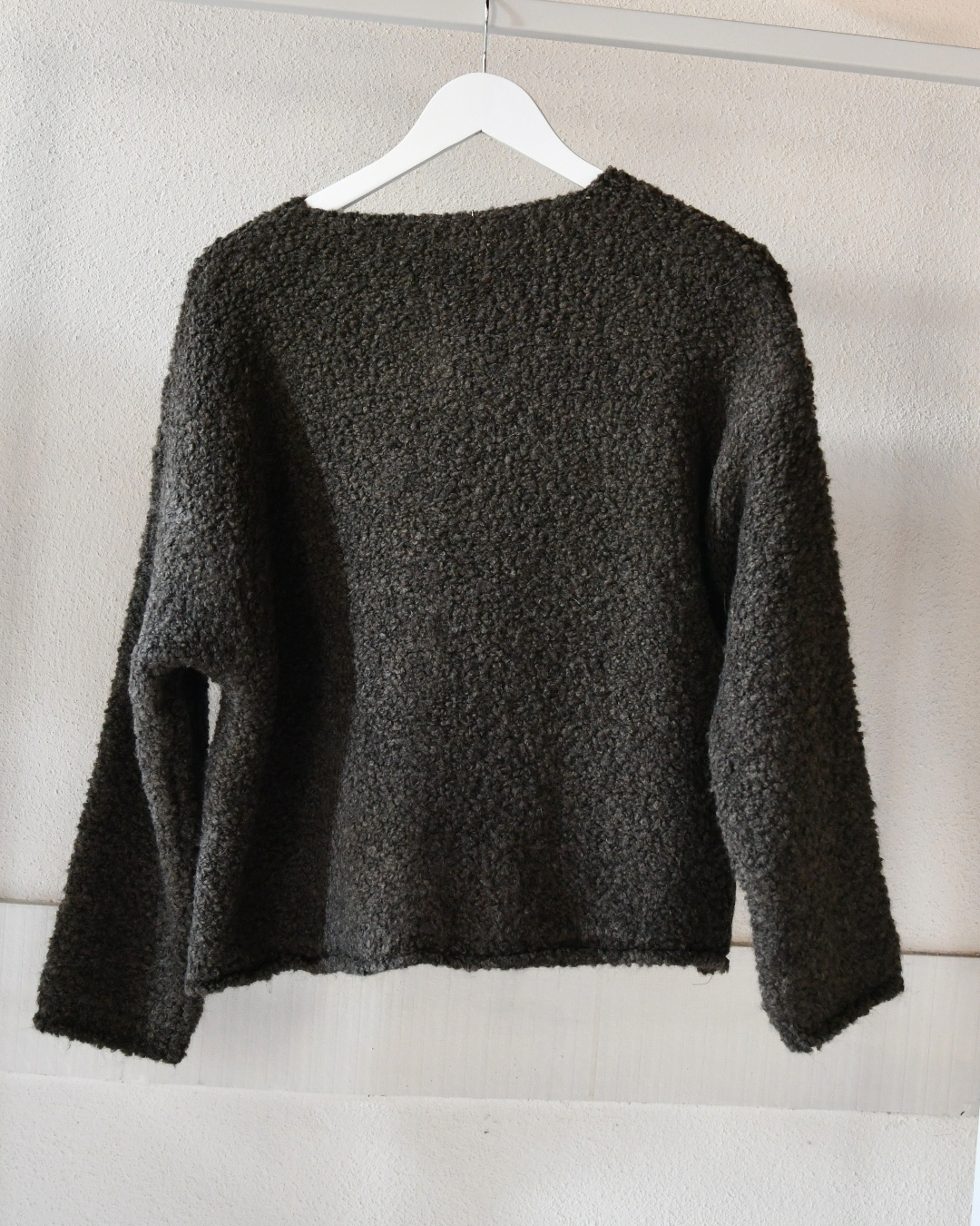 Bouclé-Strickjacke Classy