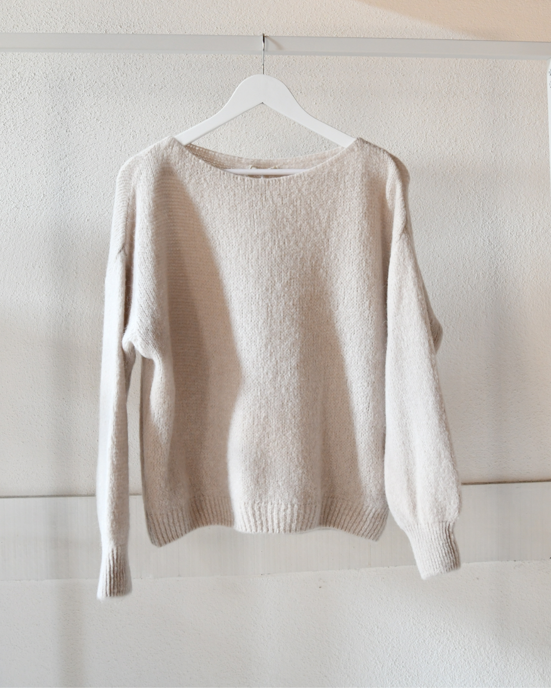 Strickpullover in Beige