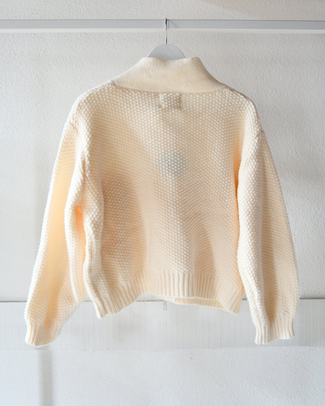 Strick Bomberjacke in creme